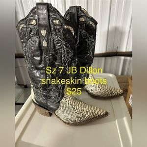Snakeskin cowgirl boots